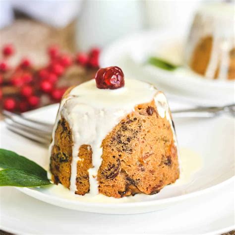 mini-christmas-steamed-puddings-the-cooking image
