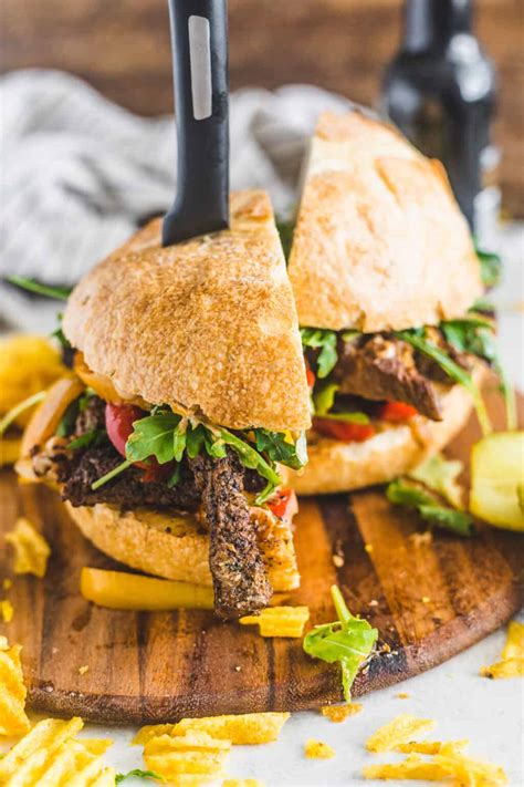 cajun-steak-sandwich-with-peppers-and-onions image