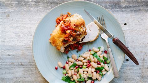 pan-roasted-chicken-with-red-pepperwalnut-spread image