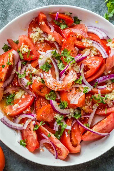 fresh-tomato-salad-recipe-valentinas-corner image