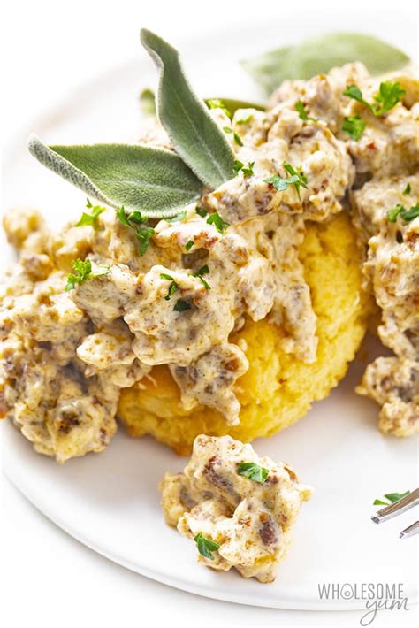 keto-biscuits-and-gravy-recipe-wholesome-yum image