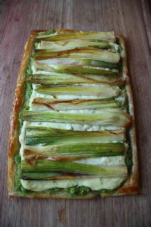 leek-tart-with-ricotta-and-pea-puree-recipe-on-food52 image