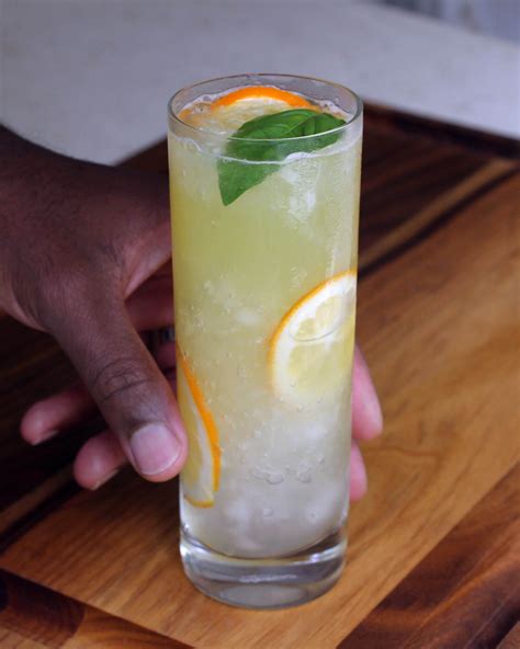 meyer-lemon-basil-and-gin-lemonade image