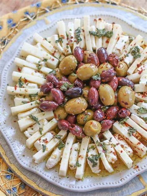 marinated-olives-and-cheese-ring-recipe-party-food image