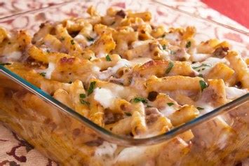 baked-penne-pasta-with-sausage-easy-italian image