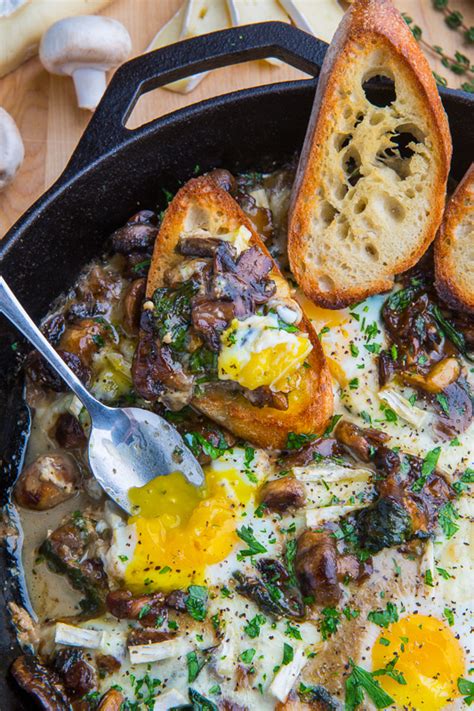 mushroom-and-brie-baked-eggs-closet-cooking image
