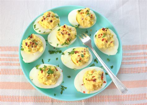 deviled-eggs-with-pickled-pearl-onion-palatable-pastime image