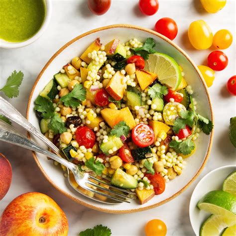 summer-couscous-salad-with-cilantro-lime-vinaigrette image