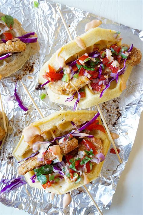 chicken-and-waffle-tacos-the-foodie-patootie image