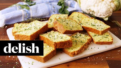 how-to-make-cauliflower-garlic-bread-recipe-delish image