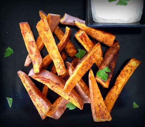 spicy-sweet-potato-fries-with-sriracha-dipping-sauce image