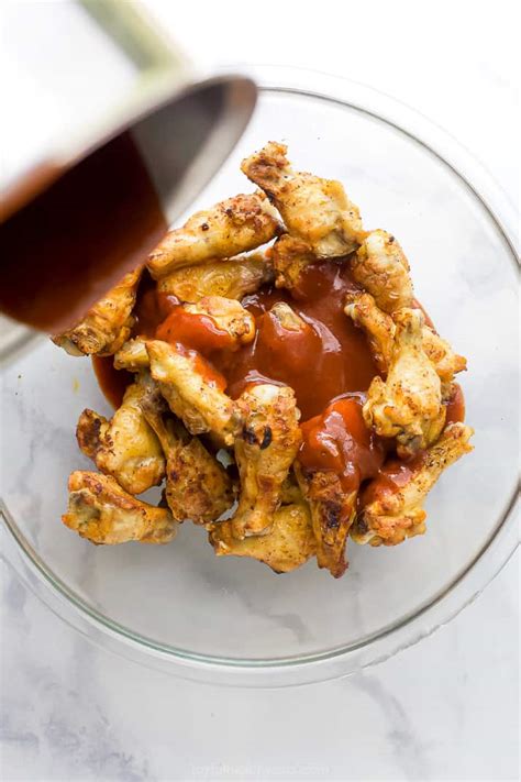 easy-sweet-spicy-bbq-chicken-wings-baked image