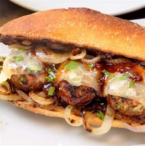 smoky-grilled-meatball-subs-striped-spatula image