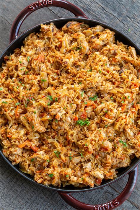 one-pan-braised-cabbage-with-rice-momsdish image