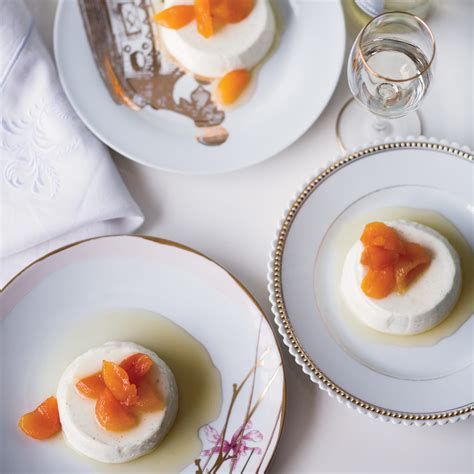greek-yogurt-panna-cotta-with-honey-glazed-apricots image