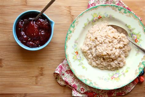 strawberry-jam-coconut-rice-pudding-joy-the-baker image