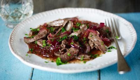 calfs-liver-with-sweet-and-sour-onions-recipe-bbc-food image