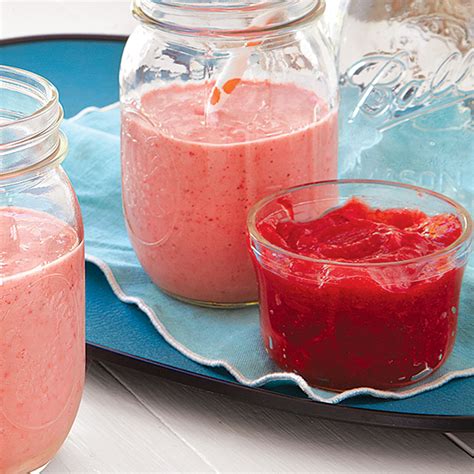 strawberry-rhubarb-freezer-jam-recipe-myrecipes image
