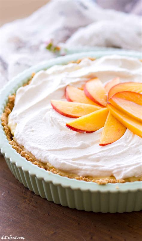 no-bake-peach-cream-pie-a-latte-food image