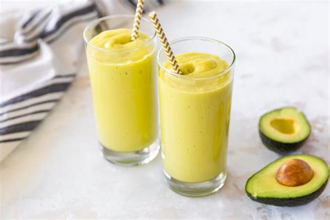 low-fat-avocado-mango-smoothie-recipe-the-spruce image