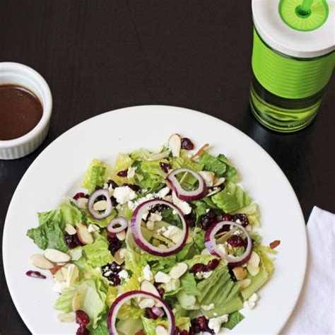 simple-romaine-salad-with-cranberries-feta-good image