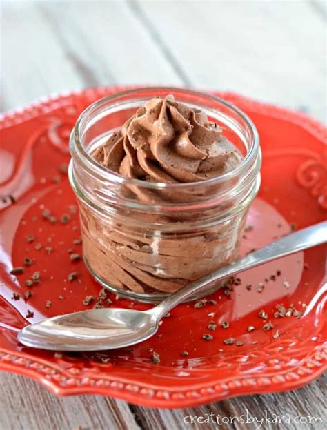 easy-chocolate-mousse-3-ingredient-creations-by-kara image
