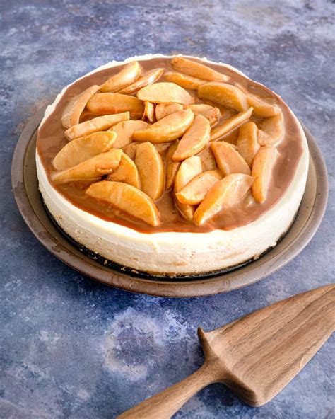 caramel-apple-cheesecake-recipe-the-kitchn image
