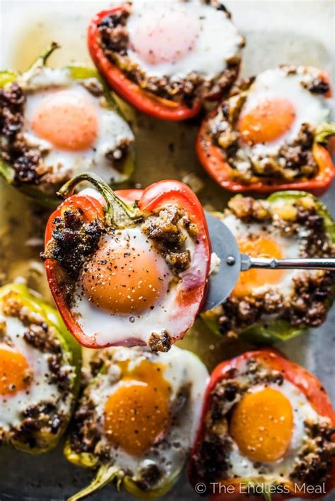 egg-and-sausage-stuffed-peppers-the image
