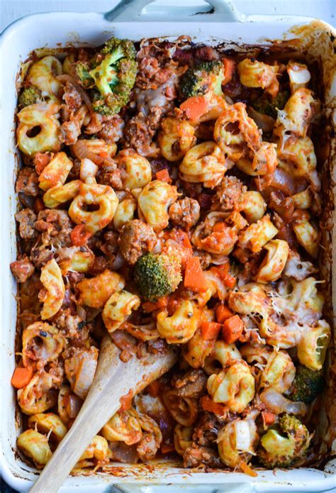baked-tortellini-with-sausage-broccoli image