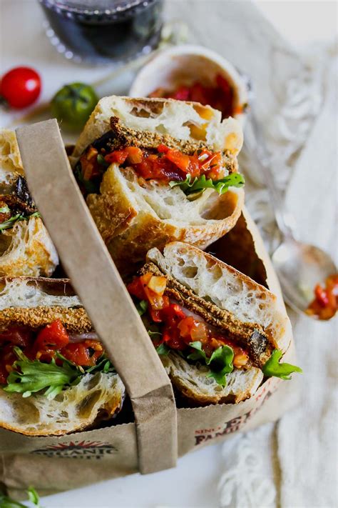 crispy-eggplant-sandwiches-with-tomato-tarragon-relish image