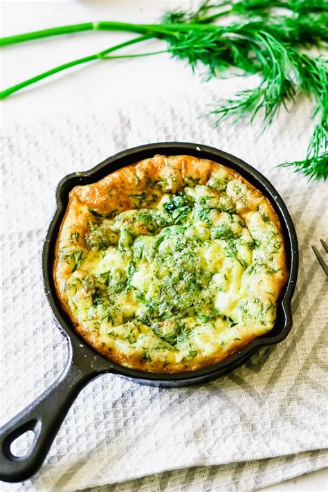 baked-frittata-with-spinach-feta-dill-the-delicious image