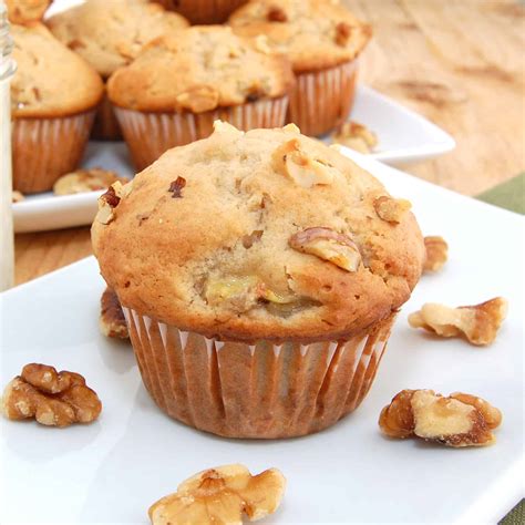 moist-homemade-banana-walnut-muffins image