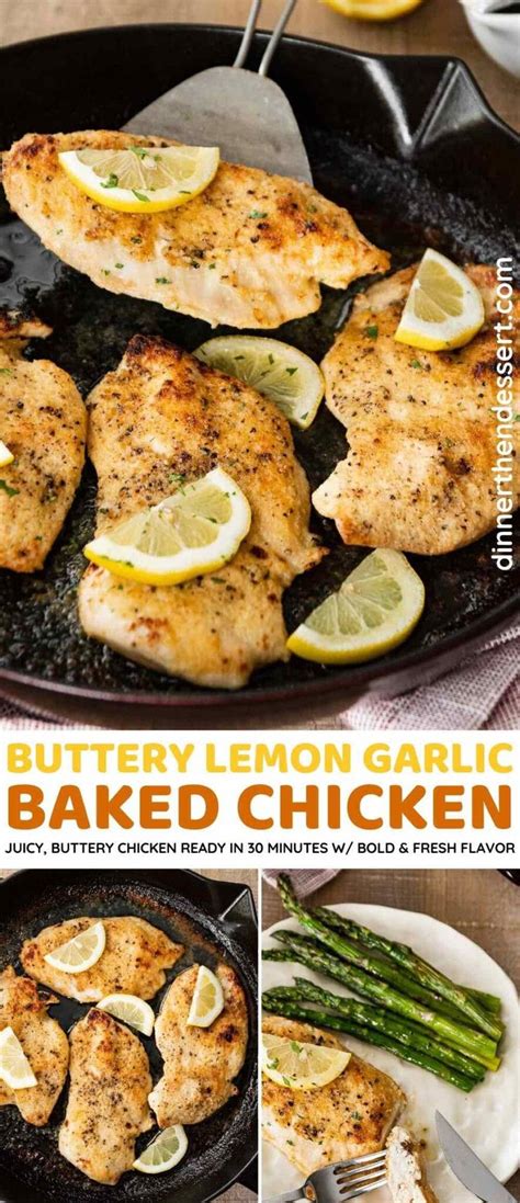 buttery-lemon-garlic-baked-chicken-dinner-then-dessert image