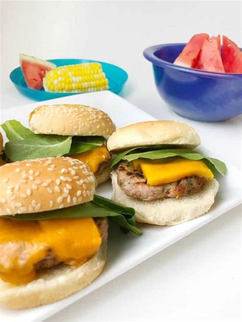 family-friendly-turkey-burger-sliders-with-cheese image