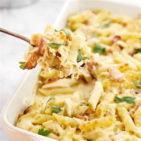 easy-creamy-chicken-pasta-bake-chef-not-required image