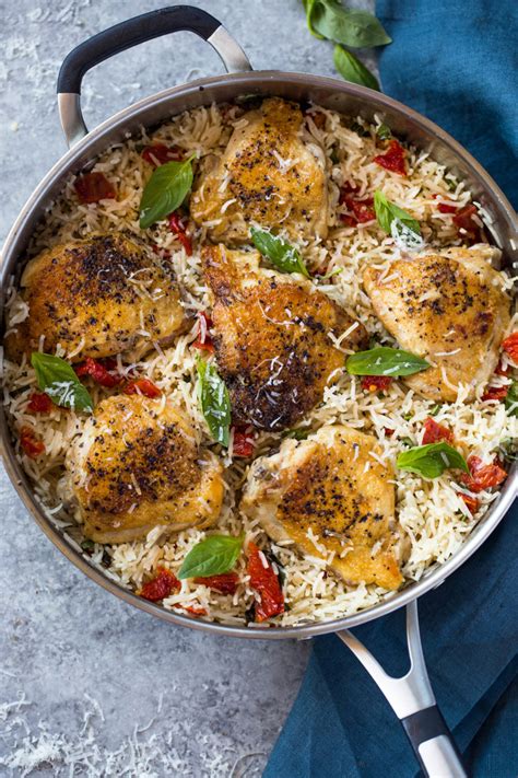 one-pan-chicken-and-rice-with-sun-dried-tomato image