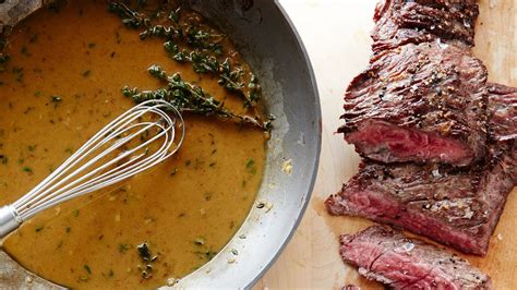 skirt-steak-with-shallot-pan-sauce-recipe-bon-apptit image