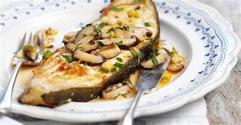 fish-fillet-with-sauteed-mushrooms-recipe-eat image
