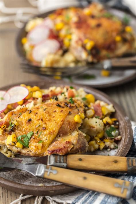 chicken-couscous-recipe-with-bacon-corn-the image