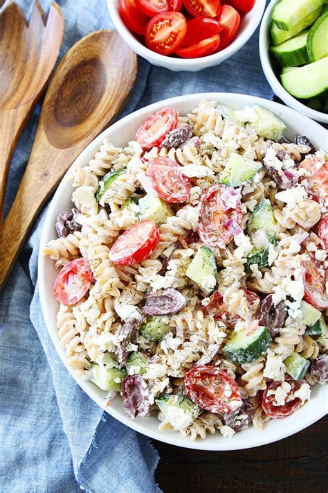 greek-pasta-salad-with-greek-yogurt-two-peas-their image