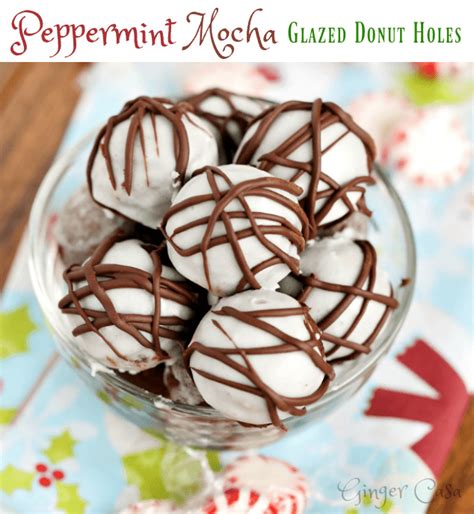 peppermint-mocha-glazed-donut-holes-ginger-casa image