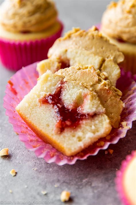 peanut-butter-jelly-cupcakes-sallys-baking-addiction image