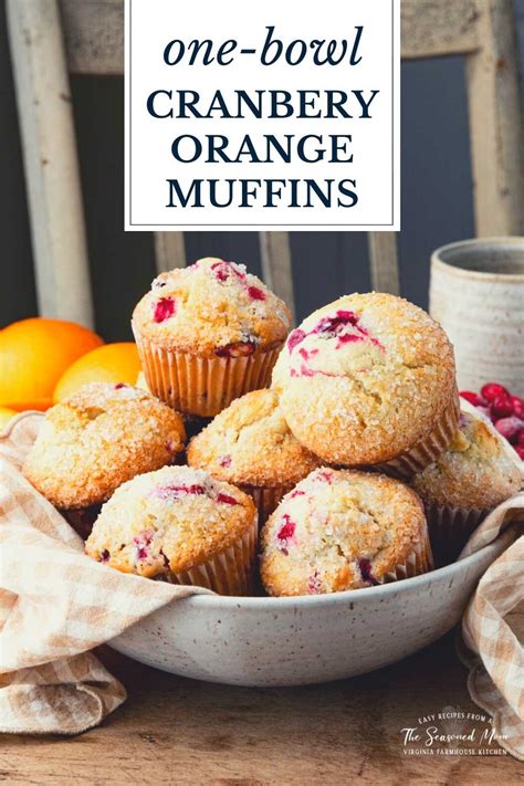 one-bowl-easy-cranberry-orange-muffins-the image
