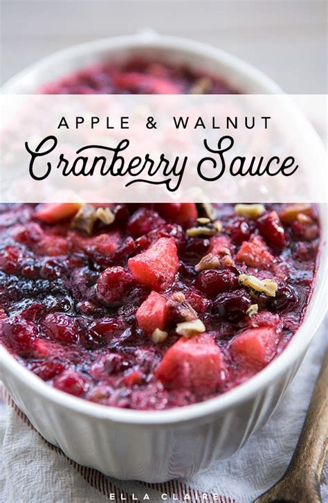 apple-walnut-cranberry-sauce-ella-claire-co image