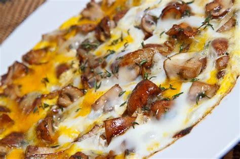 mushroom-and-thyme-omelette-with-gorgonzola image