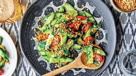 sweet-and-spicy-cucumber-salad-recipe-bon-apptit image