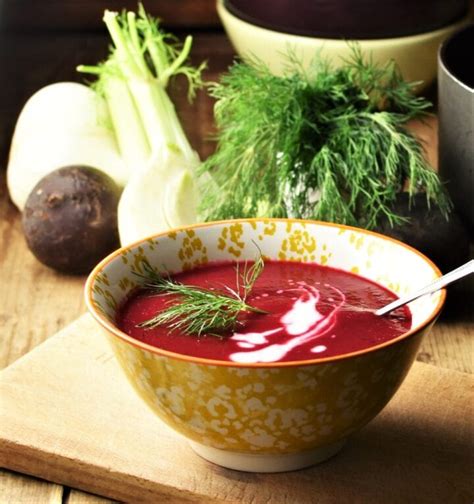 creamy-beet-soup-with-fennel-everyday-healthy image