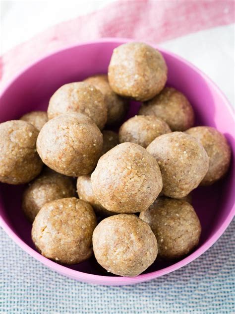 easy-peanut-butter-balls-no-bake-recipe-vegan-gf image