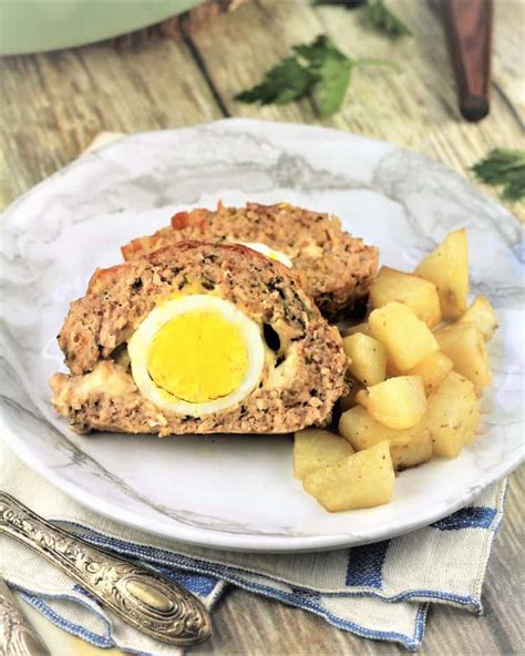 polpettone-with-hard-boiled-eggs-italian-meatloaf image
