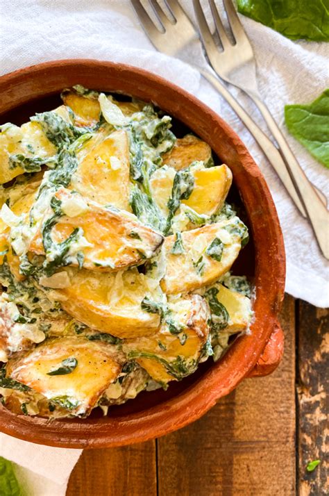 creamy-roasted-potatoes-with-spinach-garlic image